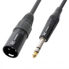 Signal cable XLR Male - Stereo Jack 8Mtr