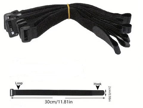 Cable organizer 25 x 300mm Black