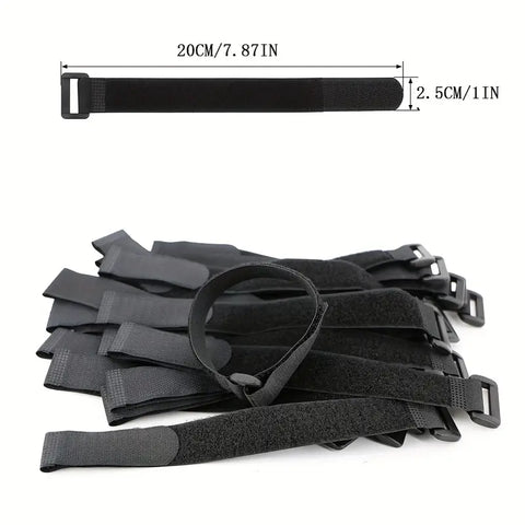 Cable organizer 25 x 200mm Black