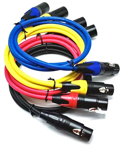 Cable Signal XLR 4 pack coloured