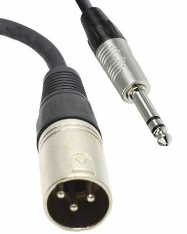 Signal cable XLR Male - Stereo jack