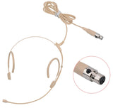 Microphone double earhook headset mic 4 pin Mini XLR for Shure