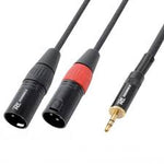 Cable signal 3.5 TRS - 2 x XLR Male