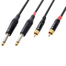 Signal Cable 2 x Jack - 2 x RCA 6Mtr