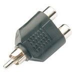 Male RCA plug - 2 Female RCA socket