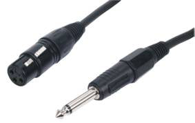 Signal cable XLR Female - Mono Jack