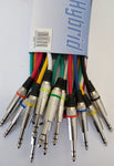 Signal Cable 6 x Jack - Jack Stereo 1Mtr