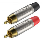 Roxtone RCA Male Gold Plugs Pair